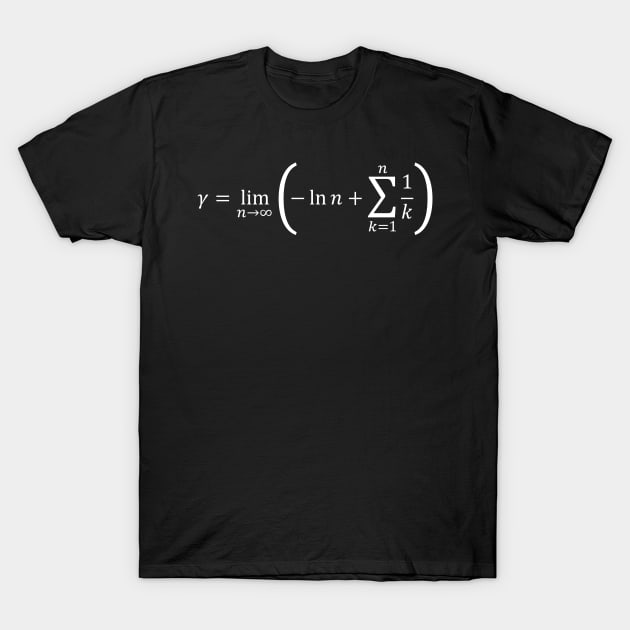 Euler Constant - Calculus And Math T-Shirt by ScienceCorner